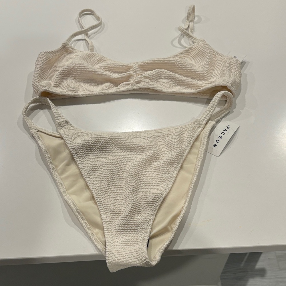 SOLD SOLD SOLD PacSun Swim Eco Cream Bikini